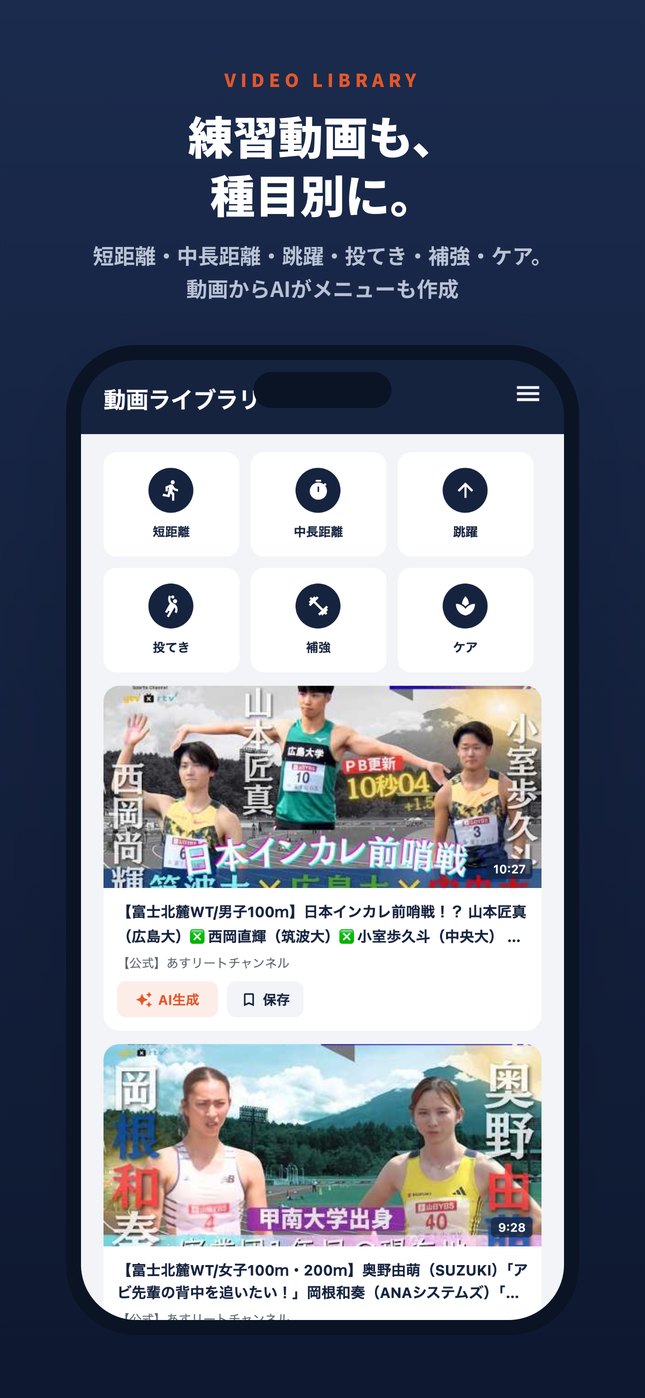 練習動画・ニュース